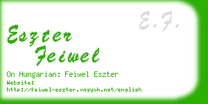 eszter feiwel business card